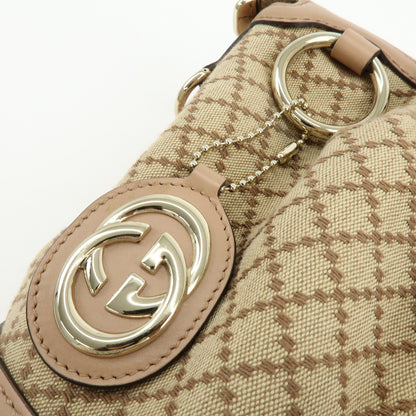 Gucci Sukey Diamante Canvas with Leather, Beige, Canvas, Tote Bag