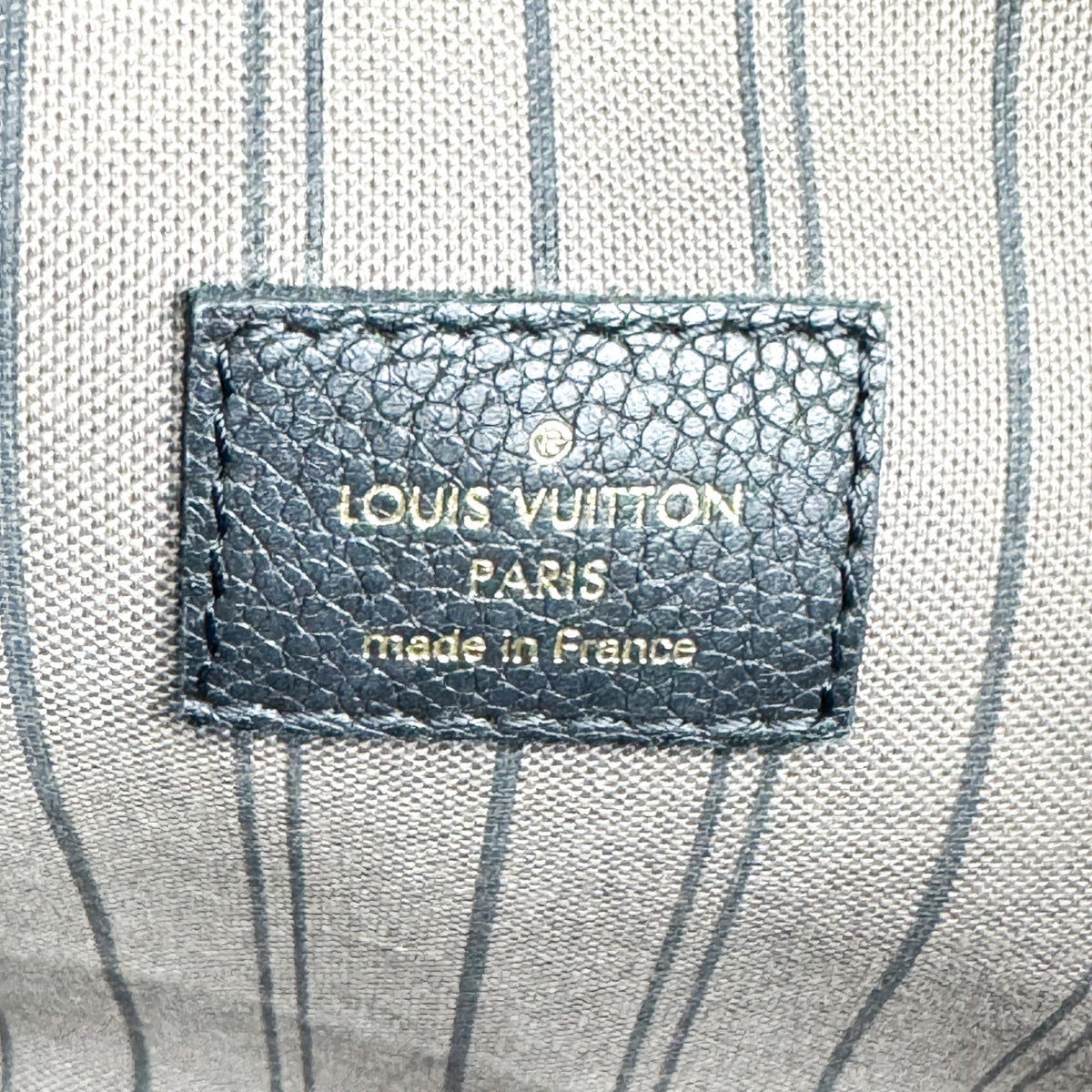 Louis Vuitton Pochette Metis Monogram Empreinte Leather, Black, Leather, Clutch