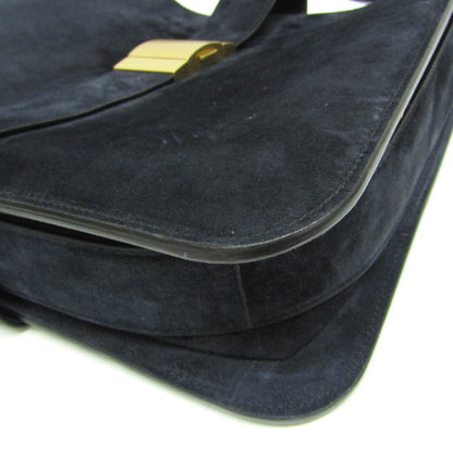 Bottega Veneta Marie Suede, Navy, Suede, Shoulder Bag