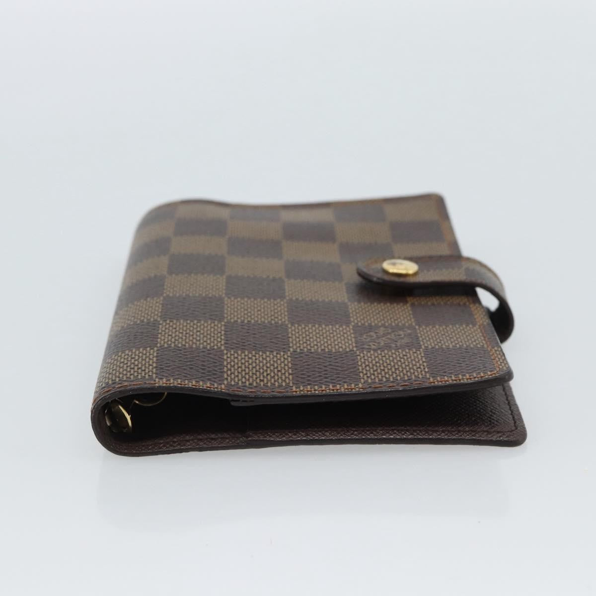Louis Vuitton Ring Agenda Cover Damier, Brown, Canvas, Briefcase
