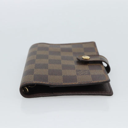 Louis Vuitton Ring Agenda Cover Damier, Brown, Canvas, Briefcase