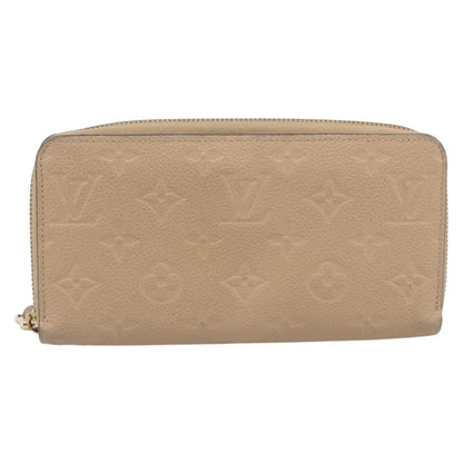Louis Vuitton Zippy Monogram Empreinte Leather, Beige, Leather, Wallet