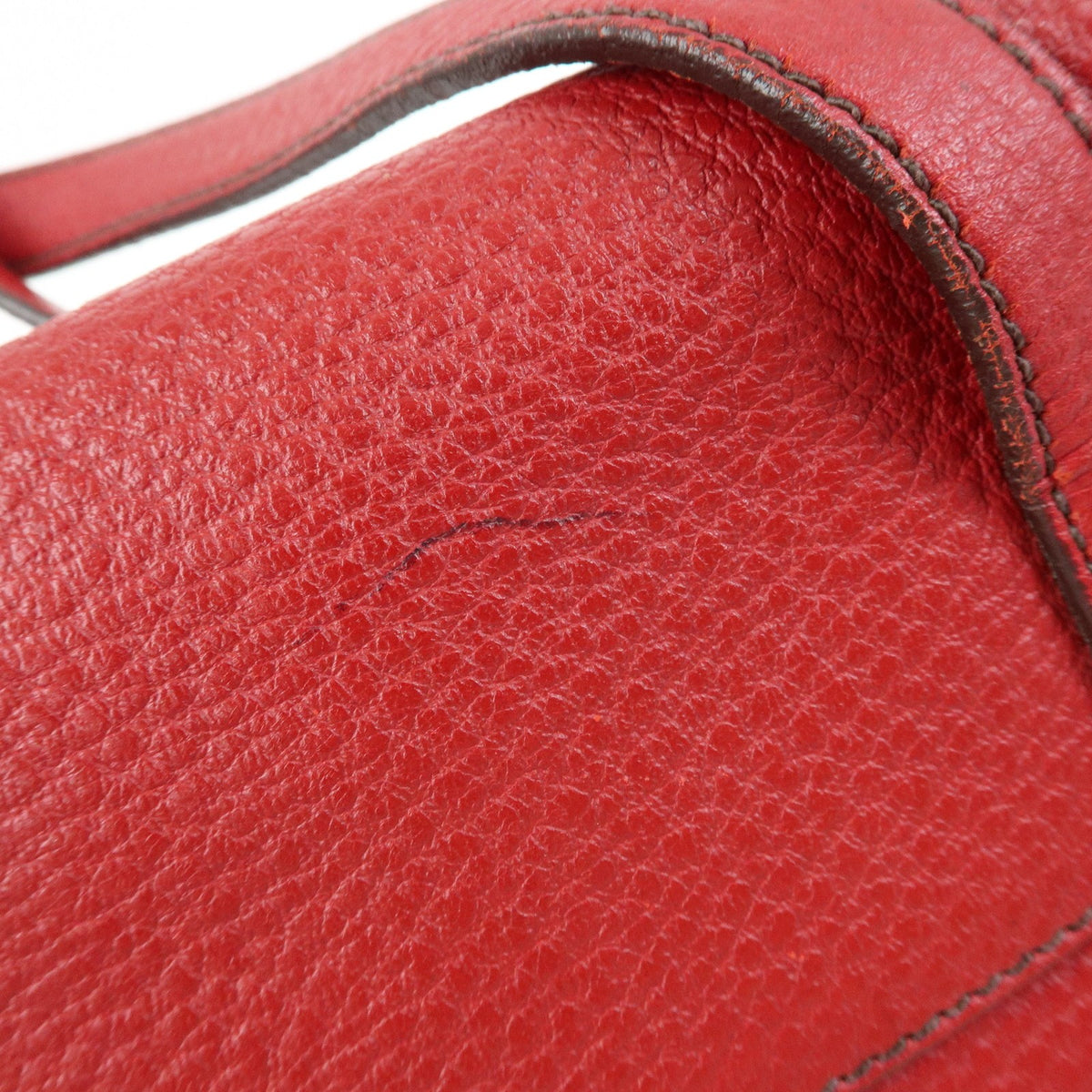 Prada Shoulder Leather, Red, Leather, Shoulder Bag