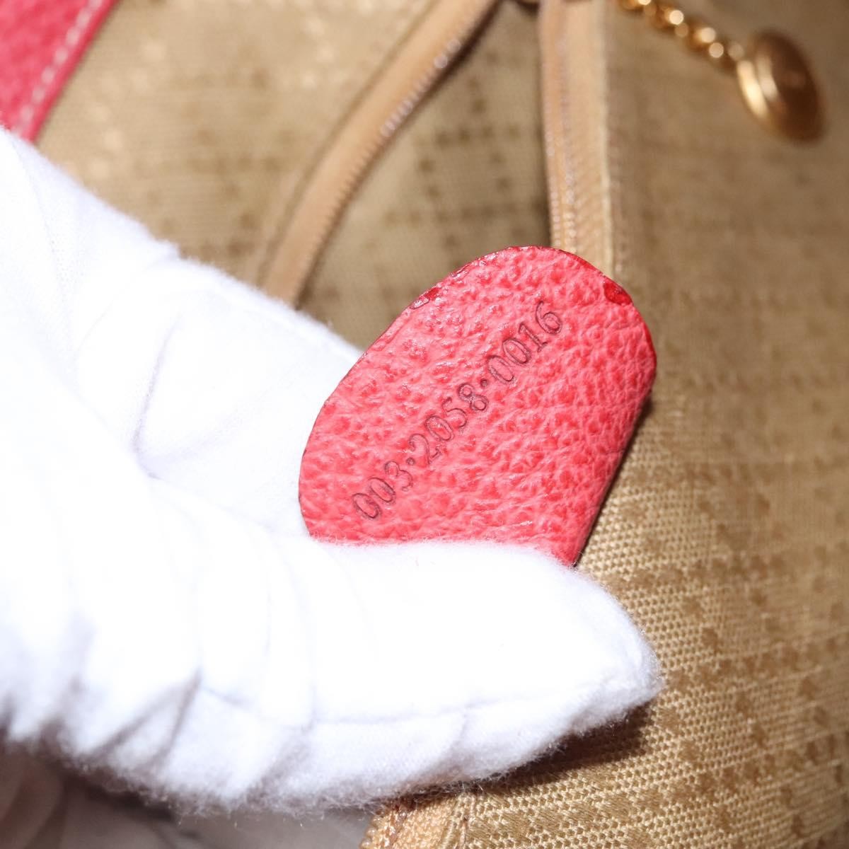 Gucci Vintage Bamboo Suede and Leather, Red, Suede, Backpack