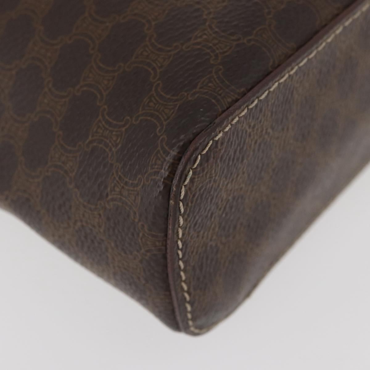 Celine Macadam Vanity Canvas, Brown, Canvas, Clutch