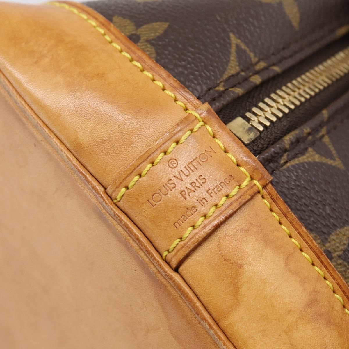 Louis Vuitton Vintage Alma Monogram Canvas, Brown, Canvas, Handbag