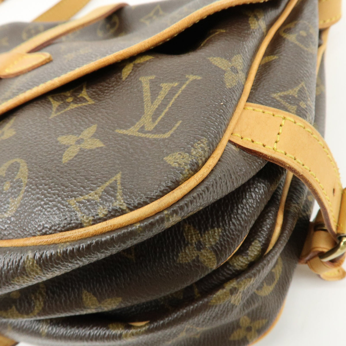 Louis Vuitton Saumur Monogram Canvas, Brown, Canvas, Shoulder Bag