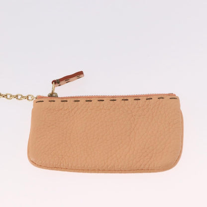 Fendi Selleria Carla Leather, Orange, Leather, Tote Bag