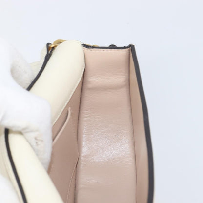 Chloe Nile Minaudière Leather, White, Leather, Handbag