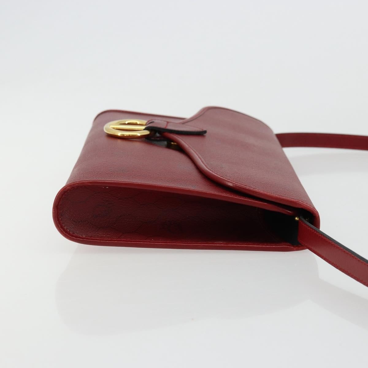 Christian Dior Vintage Honeycomb Canvas, Red, Canvas, Shoulder Bag