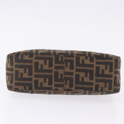 Fendi Baguette Pochette Zucca Canvas, Brown, Canvas, Clutch