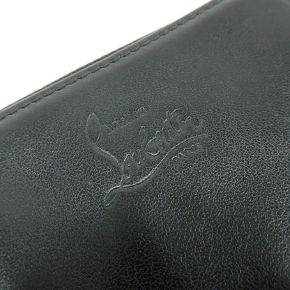 Christian Louboutin Panettone Coin Purse Spiked Leather, Black, Leather, Wallet