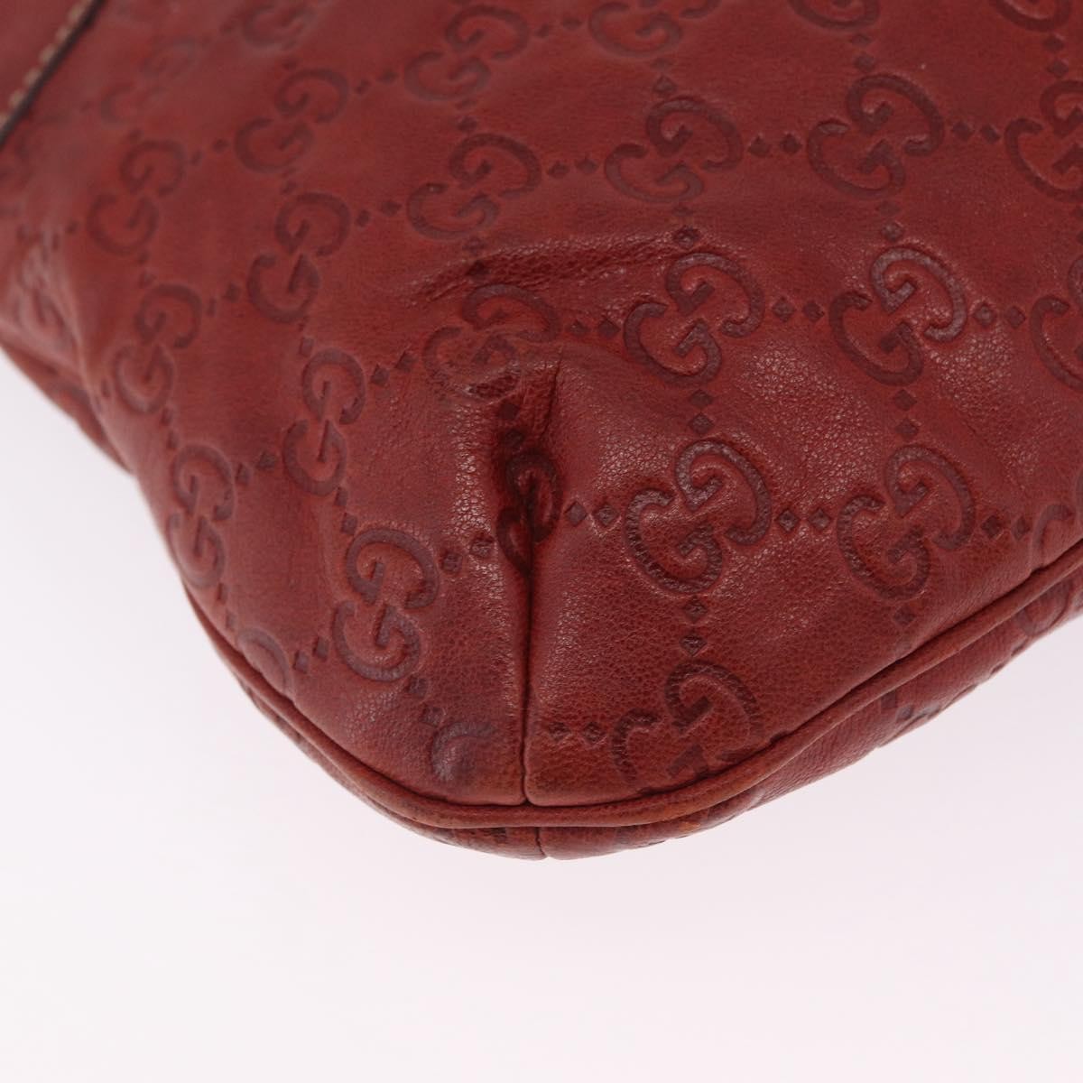 Gucci Trophy GG Canvas with Leather, Red, Canvas, Tote Bag