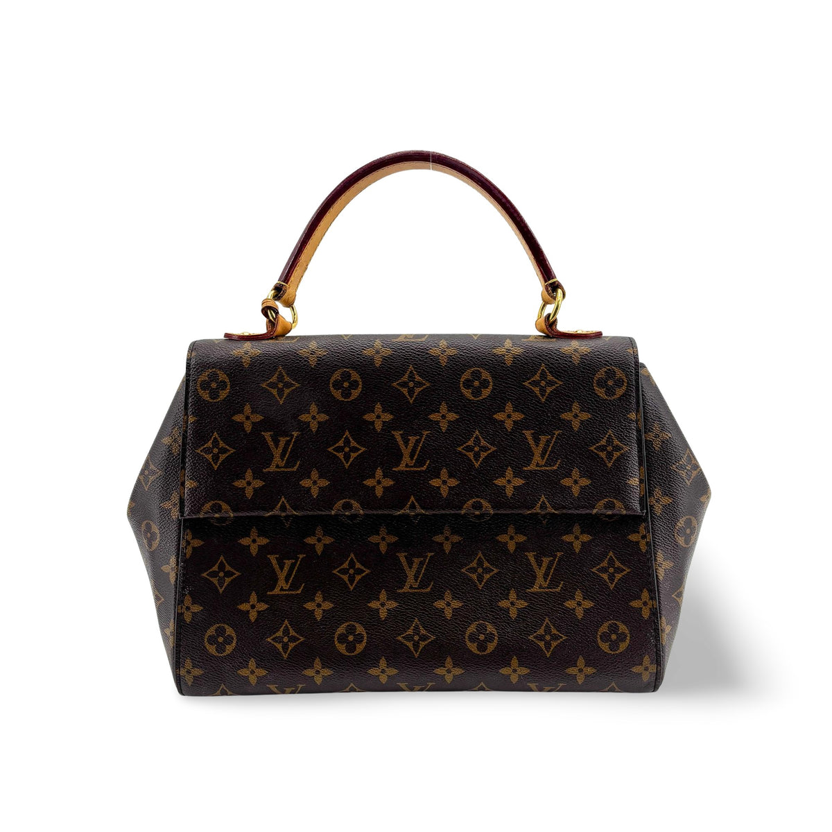 Louis Vuitton Cluny Top Handle Monogram Canvas, Brown, Canvas, Handbag