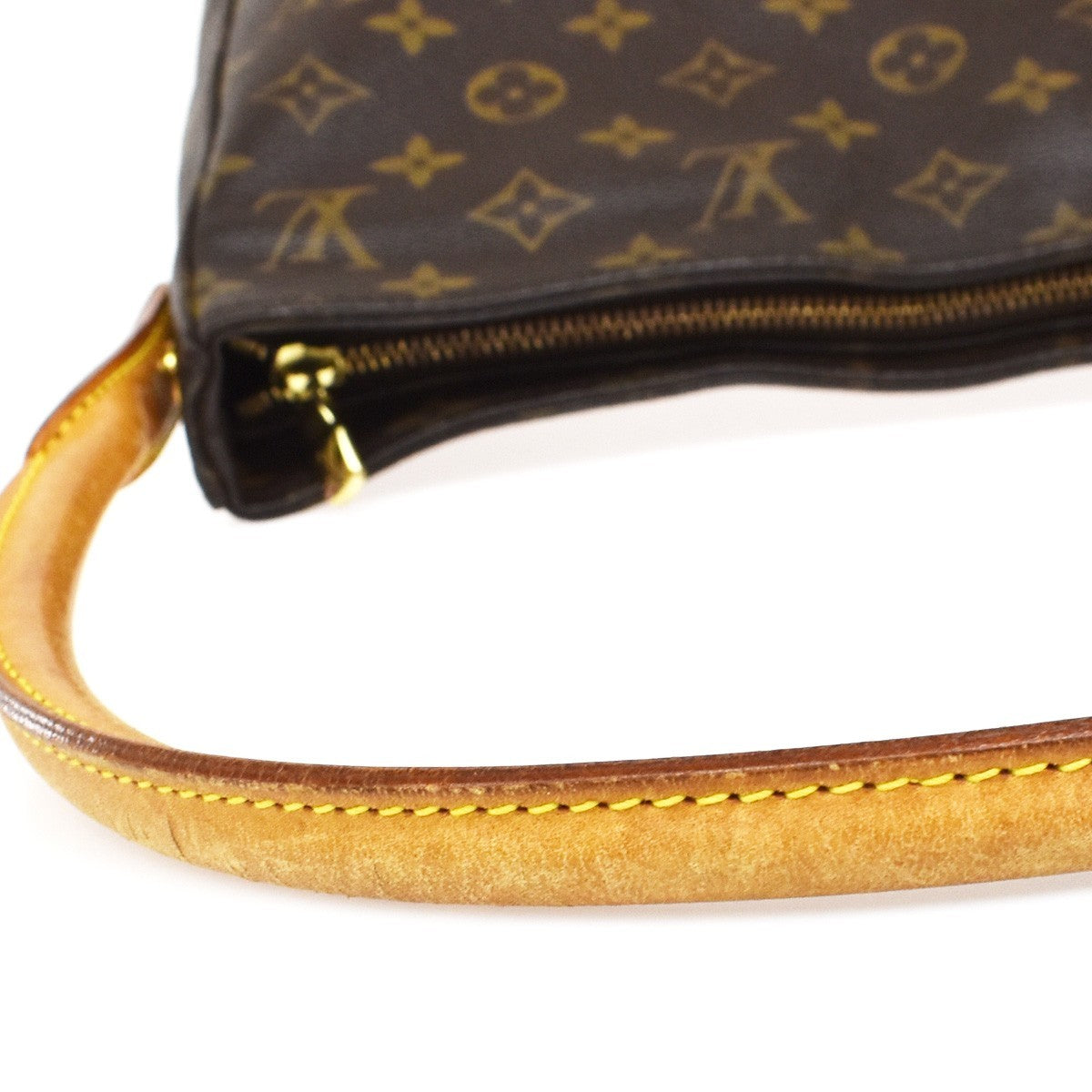 Louis Vuitton Looping Monogram Canvas, Brown, Canvas, Handbag
