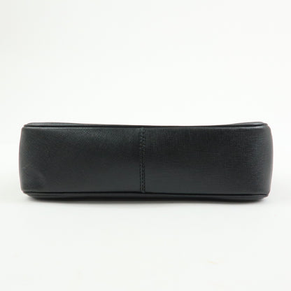 Salvatore Ferragamo Shoulder Bag Leather, Black, Leather, Shoulder Bag
