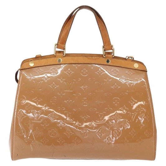 Louis Vuitton Brea Monogram Vernis, Brown, Patent Leather, Handbag