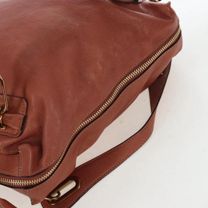 Chloe Paraty Quilted Leather, Brown, Leather, Handbag