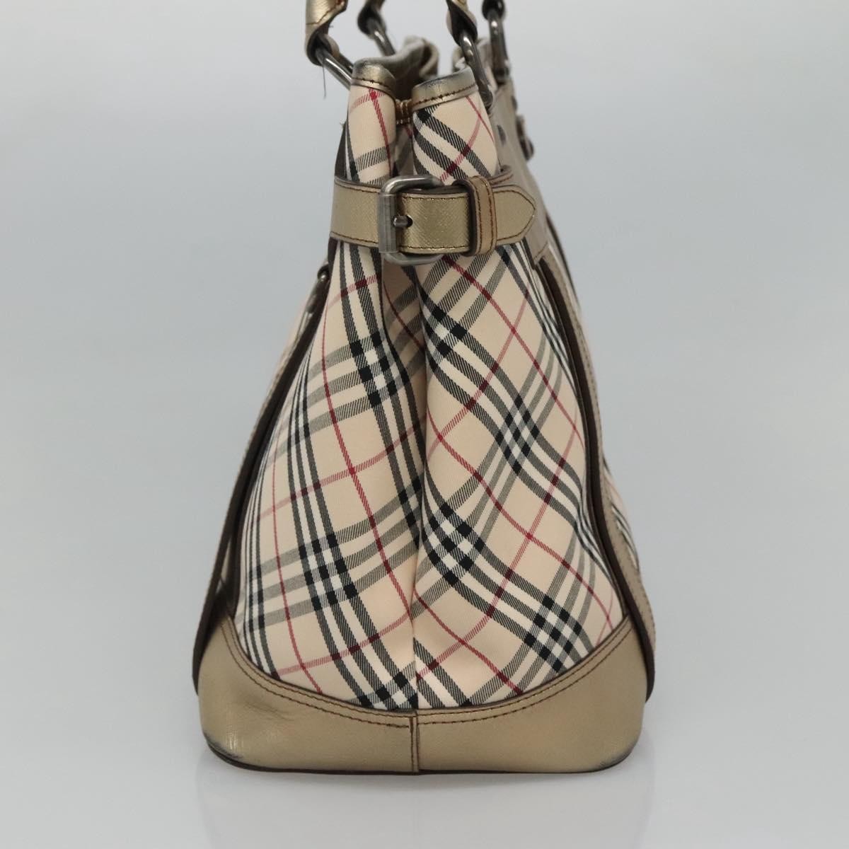 Burberry Nova Check Tote Canvas and Leather, Beige, Canvas, Tote Bag