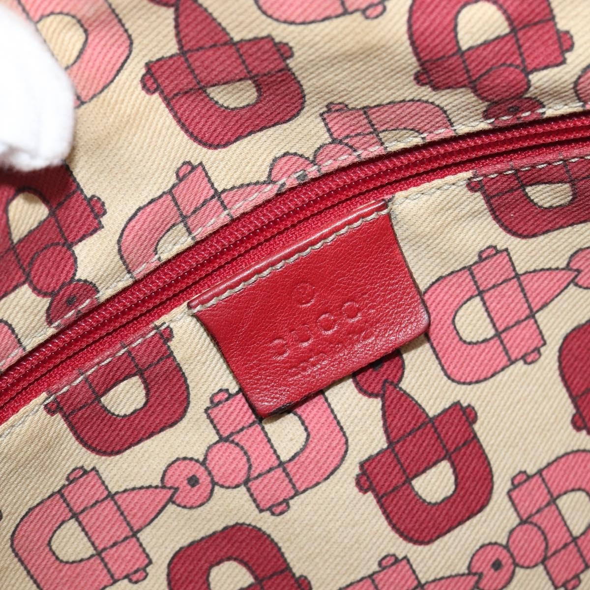 Gucci Princy Boston Guccissima Leather, Red, Leather, Handbag