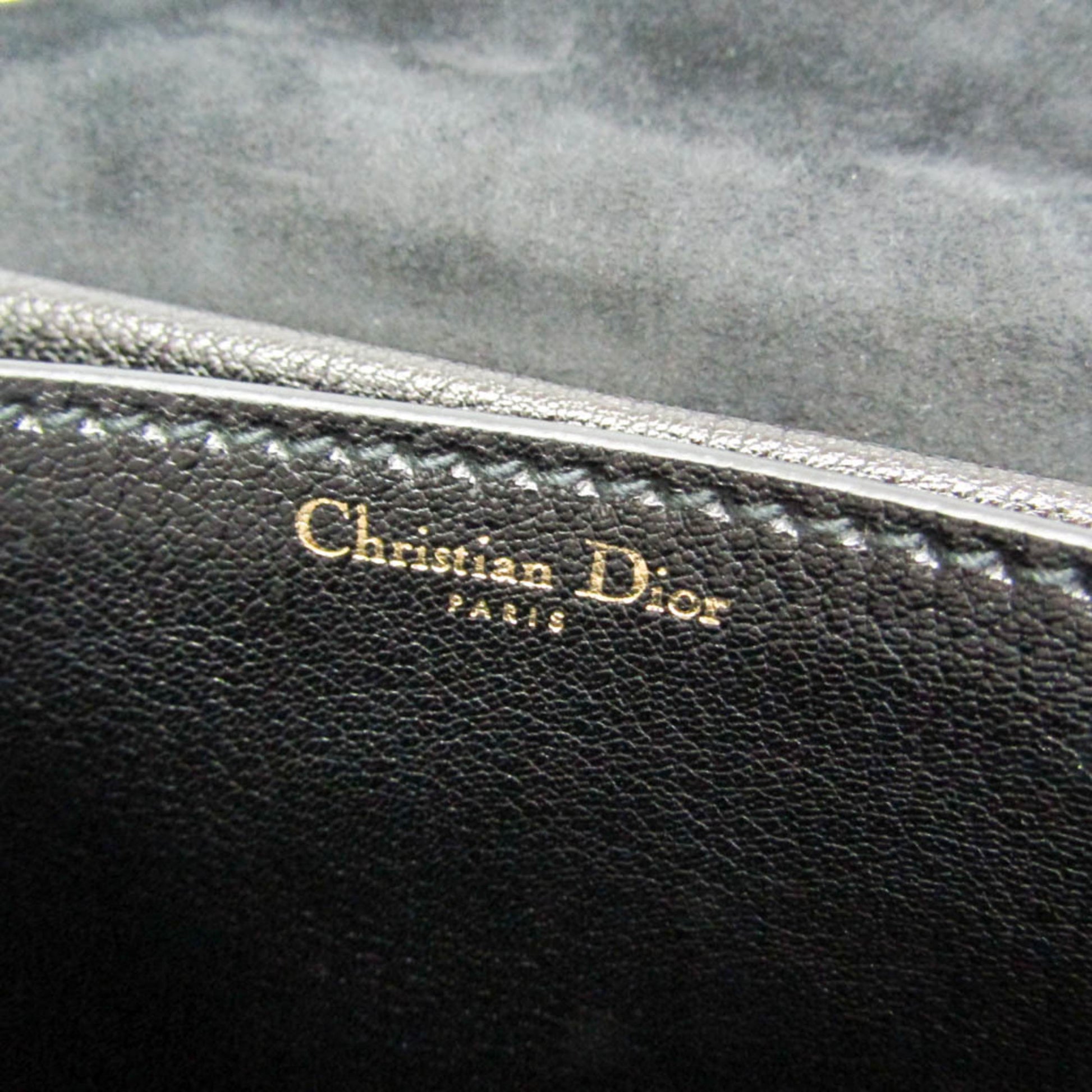 Christian Dior J'Adior Flap Leather, Black, Leather, Shoulder Bag