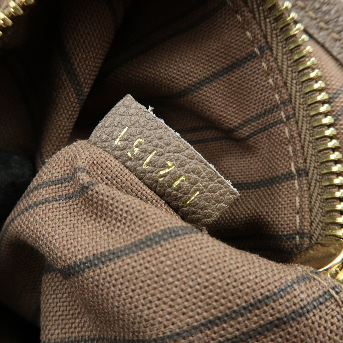 Louis Vuitton Citadine Monogram Empreinte Leather, Brown, Leather, Handbag