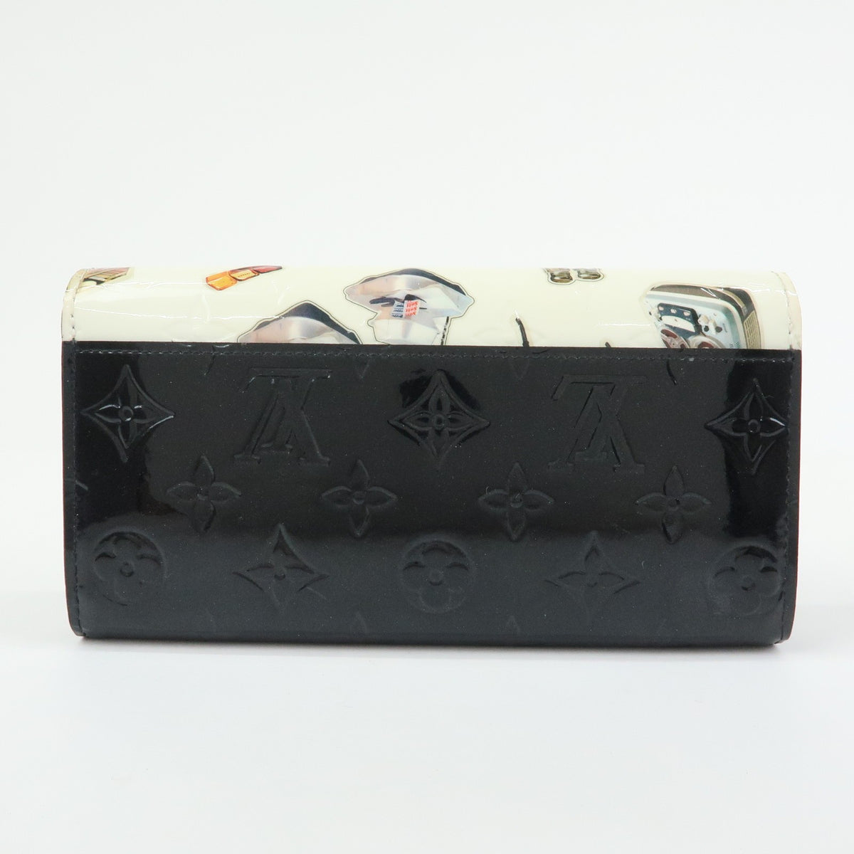 Louis Vuitton Sarah Wallet NM Limited Edition Stickers Monogram Vernis, Multicolour, Patent Leather, Wallet