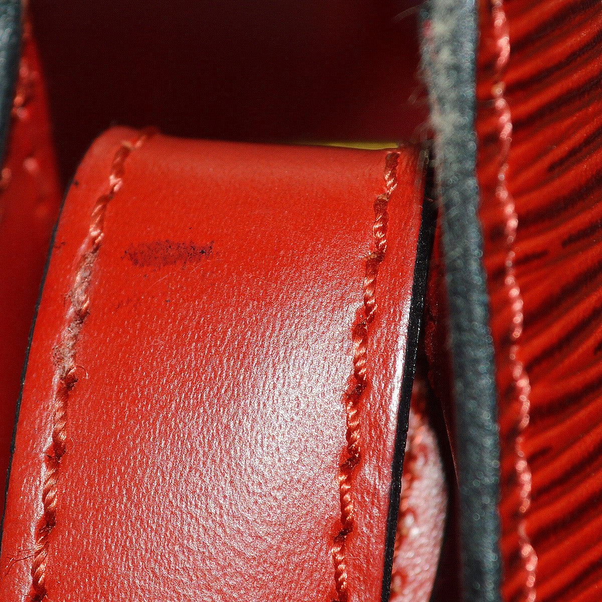 Louis Vuitton Cluny Epi, Red, Leather, Shoulder Bag