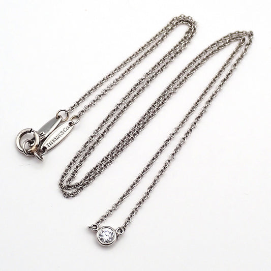 Tiffany & Co. Elsa Peretti Diamonds By The Yard Platinum with Diamond, Silver, Platinum, Necklace