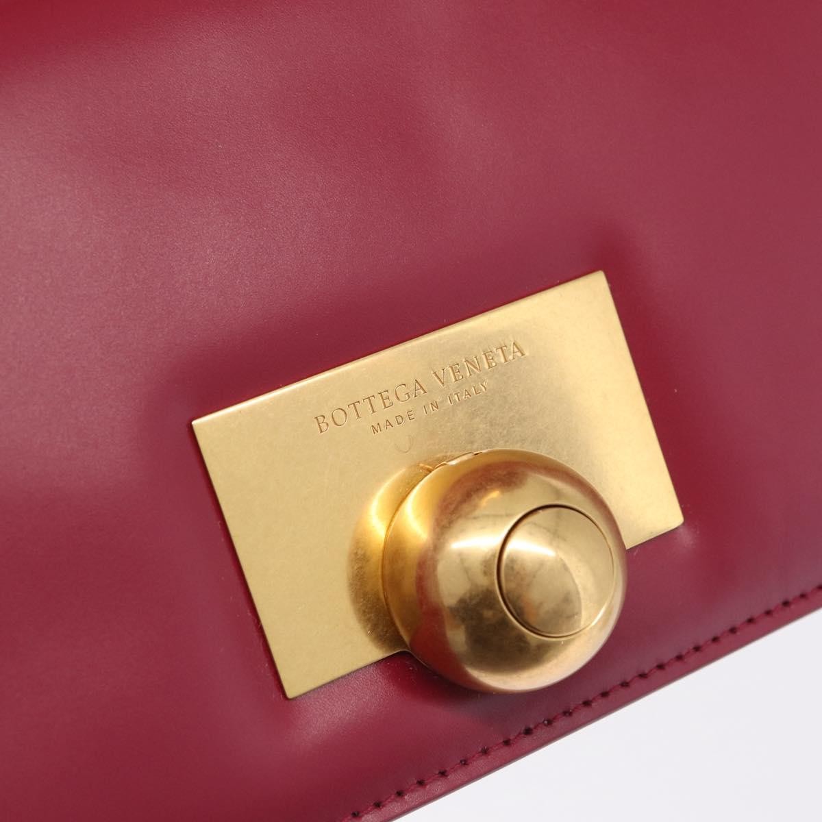 Bottega Veneta BV Classic Spazzolato Leather, Red, Leather, Handbag