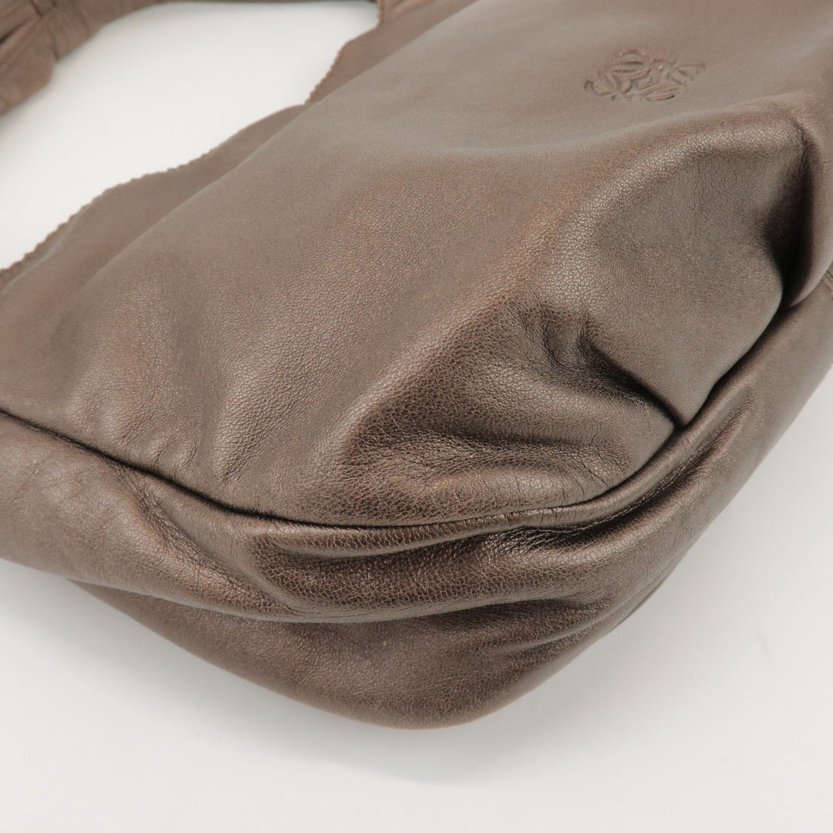 Loewe Anagram Leather, Brown, Leather, Tote Bag