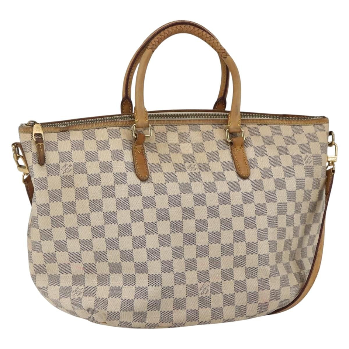 Louis Vuitton Riviera Damier, Beige, Canvas, Handbag