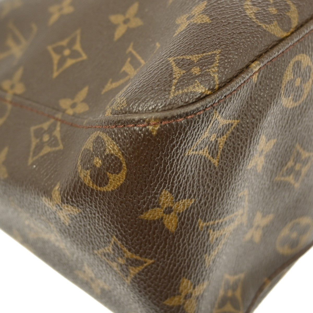 Louis Vuitton Looping Monogram Canvas, Brown, Canvas, Handbag