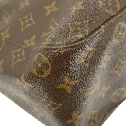 Louis Vuitton Looping Monogram Canvas, Brown, Canvas, Handbag