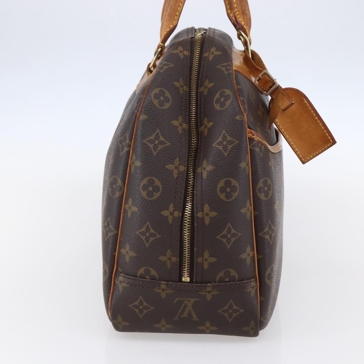 Louis Vuitton Deauville Handbag Monogram Canvas, BROWN, CANVAS, Handbag