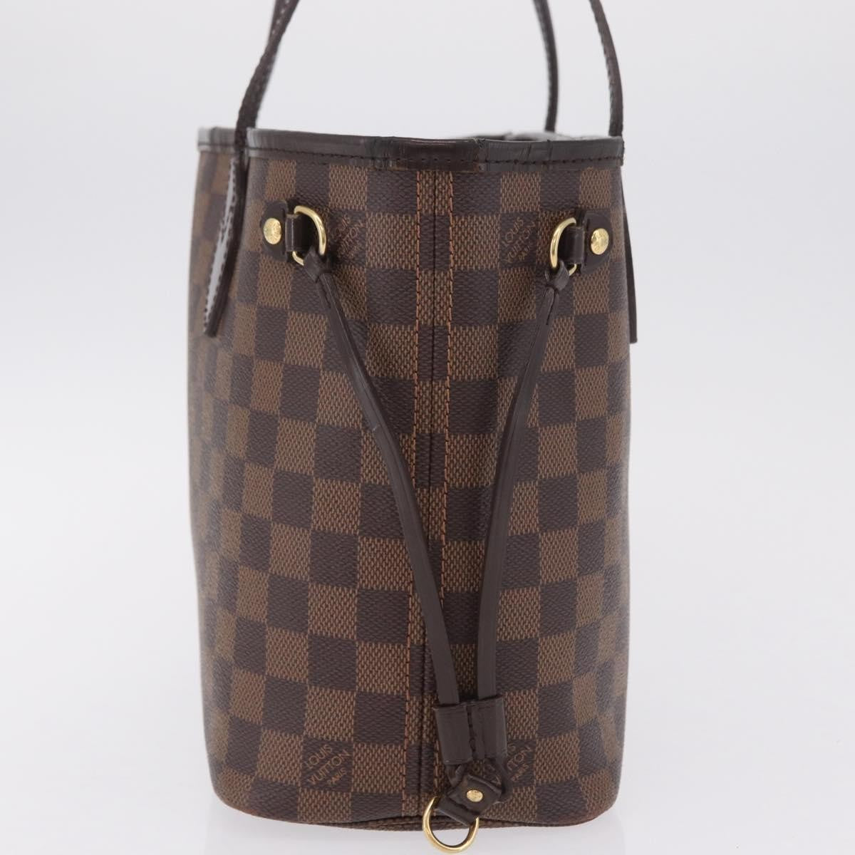 Louis Vuitton Neverfull Damier, Brown, Canvas, Tote Bag