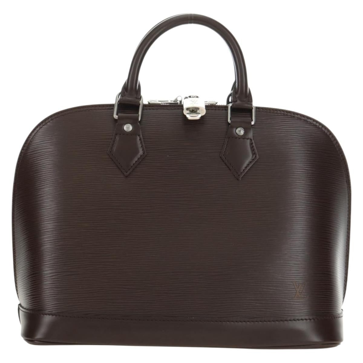 Louis Vuitton Alma Epi Leather, Brown, Leather, Handbag