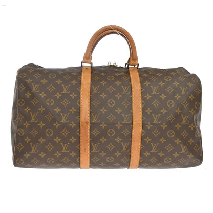 Louis Vuitton Keepall Monogram Canvas, Brown, Canvas, Travel Bag