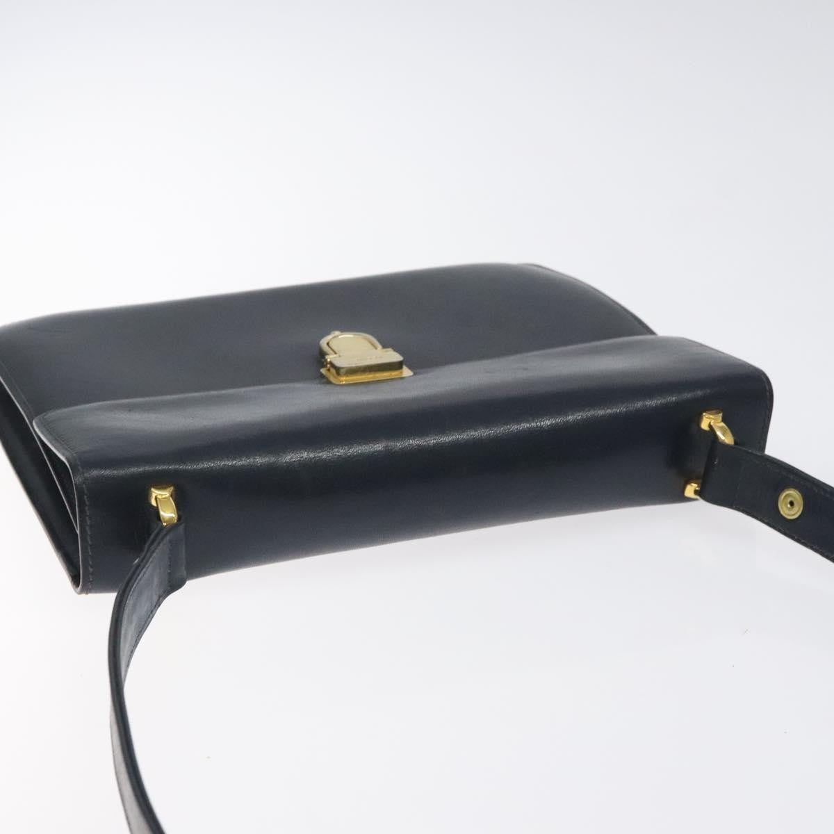 Celine Vintage Leather, Navy, Leather, Shoulder Bag
