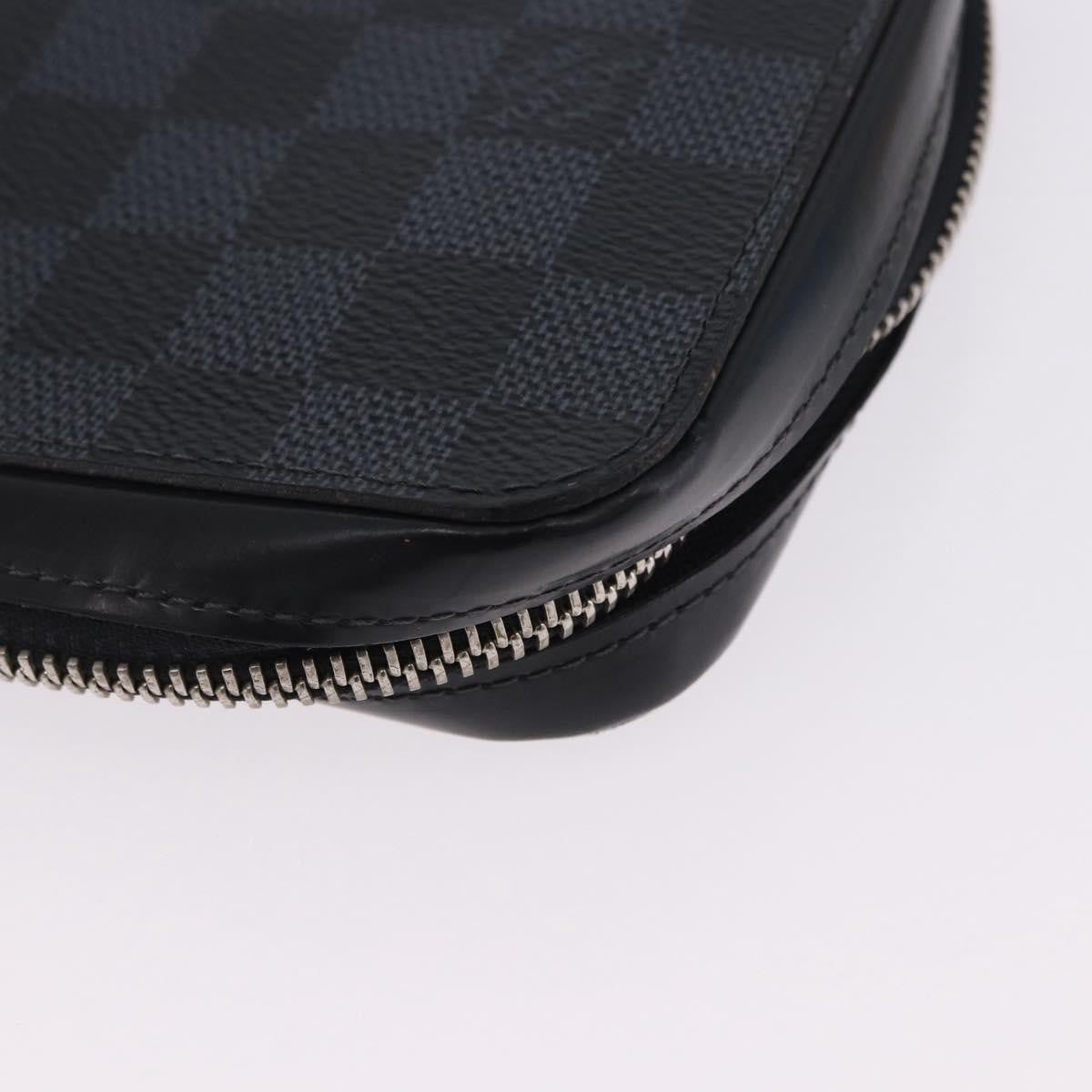 Louis Vuitton Zippy XL Damier Leather, Black, Canvas, Wallet