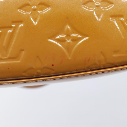 Louis Vuitton Pochette Accessoires NM Monogram Vernis, Brown, Patent Leather, Clutch