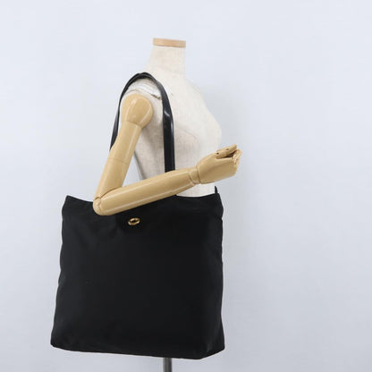Celine Circle logo Nylon, Black, Nylon, Tote Bag