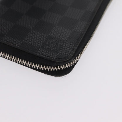 Louis Vuitton Zippy Damier Graphite, Gray, Canvas, Wallet