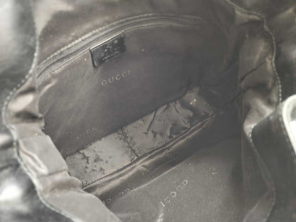 Gucci Bamboo Top Handle GG Canvas, Navy, Canvas, Handbag