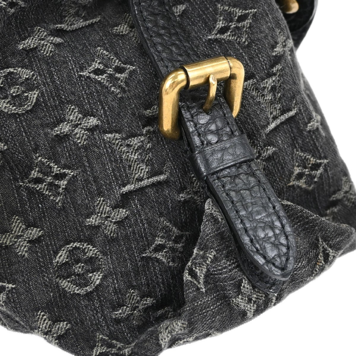 Louis Vuitton Neo Cabby Monogram Denim, Black, Denim, Handbag