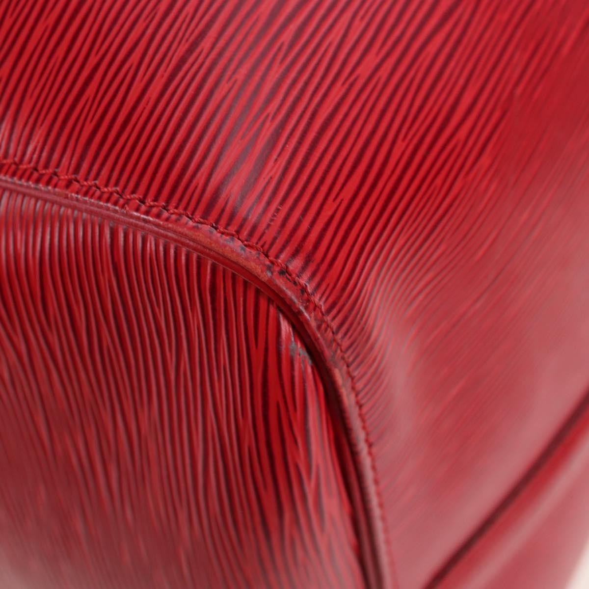 Louis Vuitton Keepall Epi, Red, Leather, Travel Bag