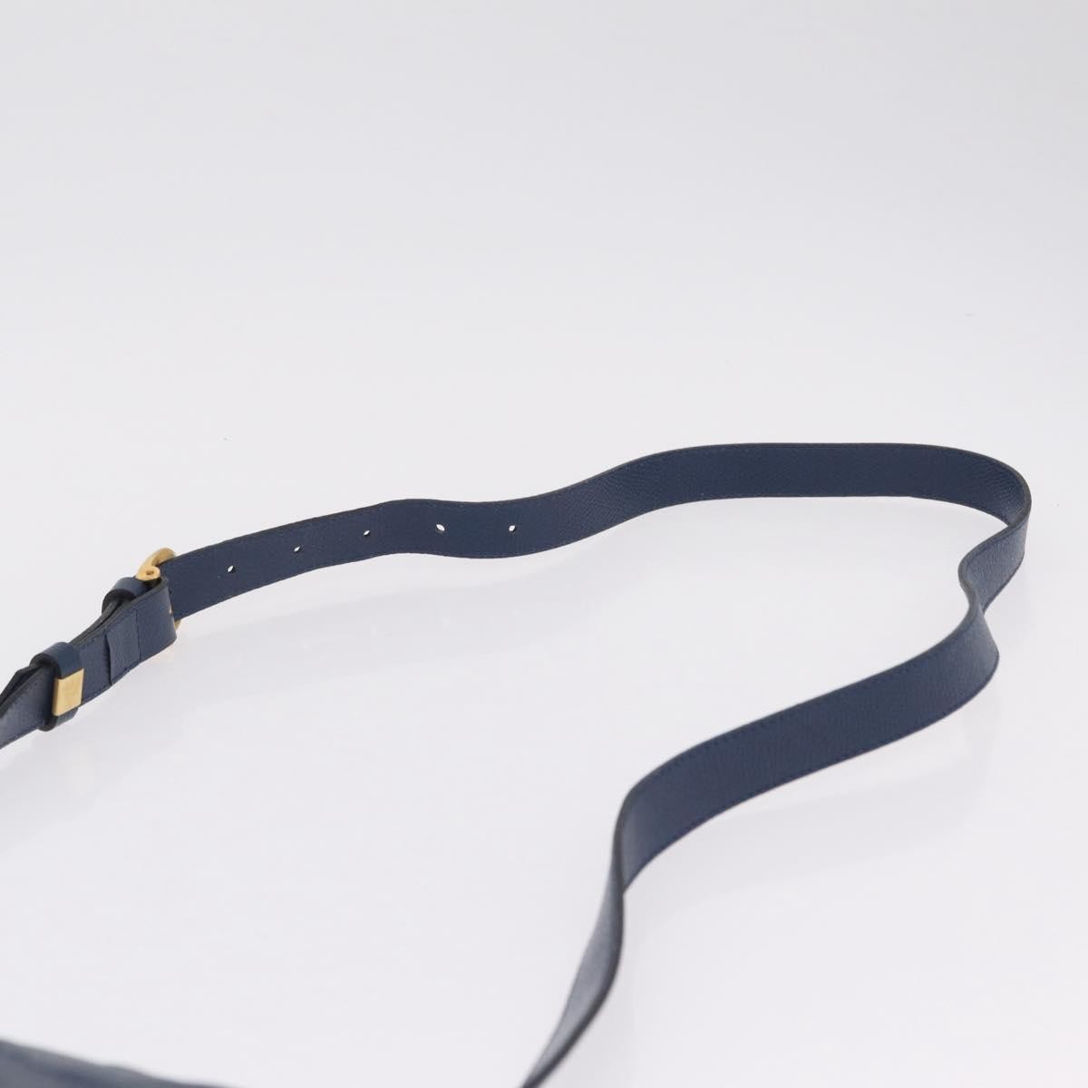 Saint Laurent Overseas Leather, Navy, Leather, Tote Bag