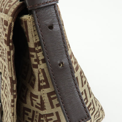 Fendi Fendi mamma baguette Jacquard Canvas, Beige, Canvas, Handbag