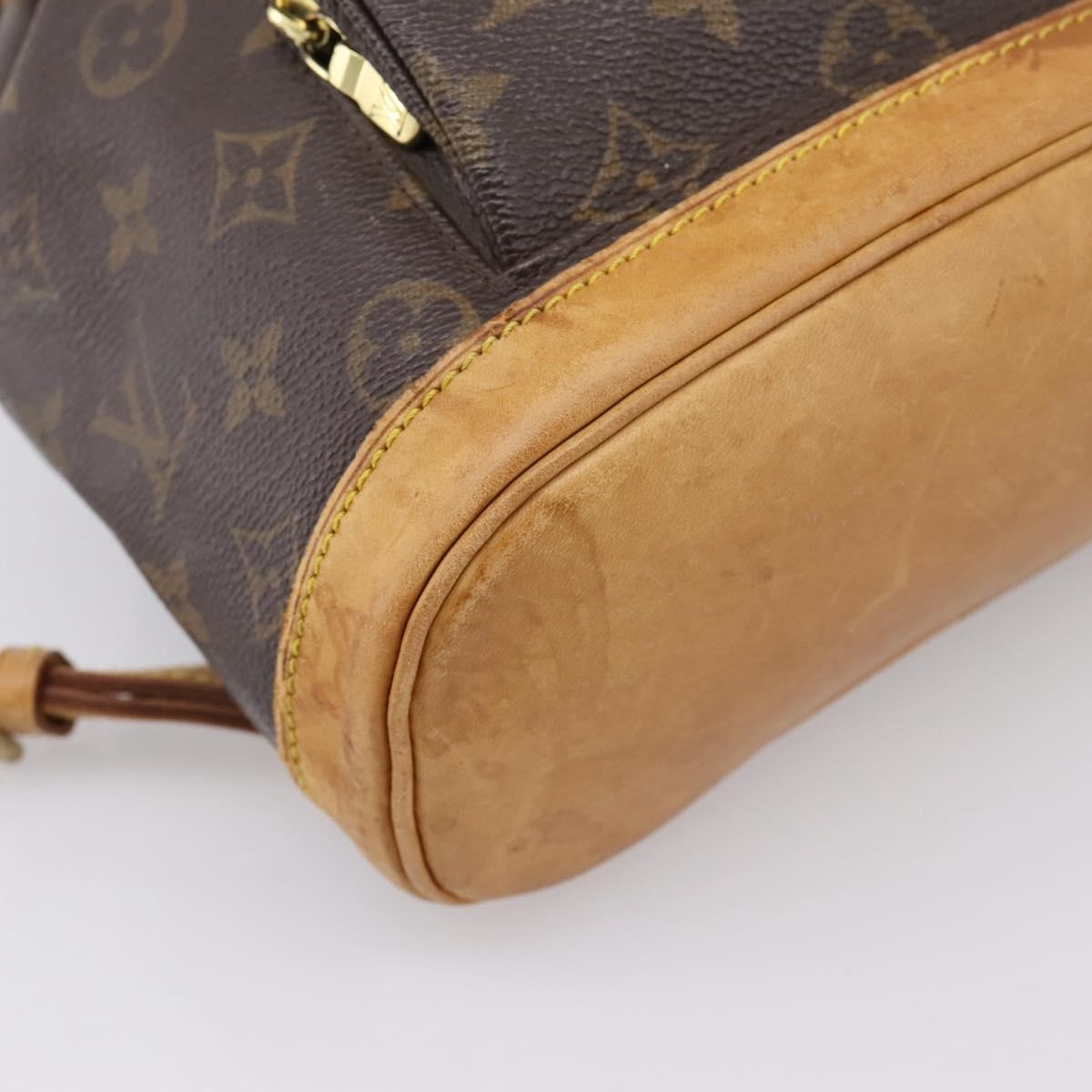 Louis Vuitton Vintage Montsouris Monogram Canvas, Brown, Canvas, Backpack