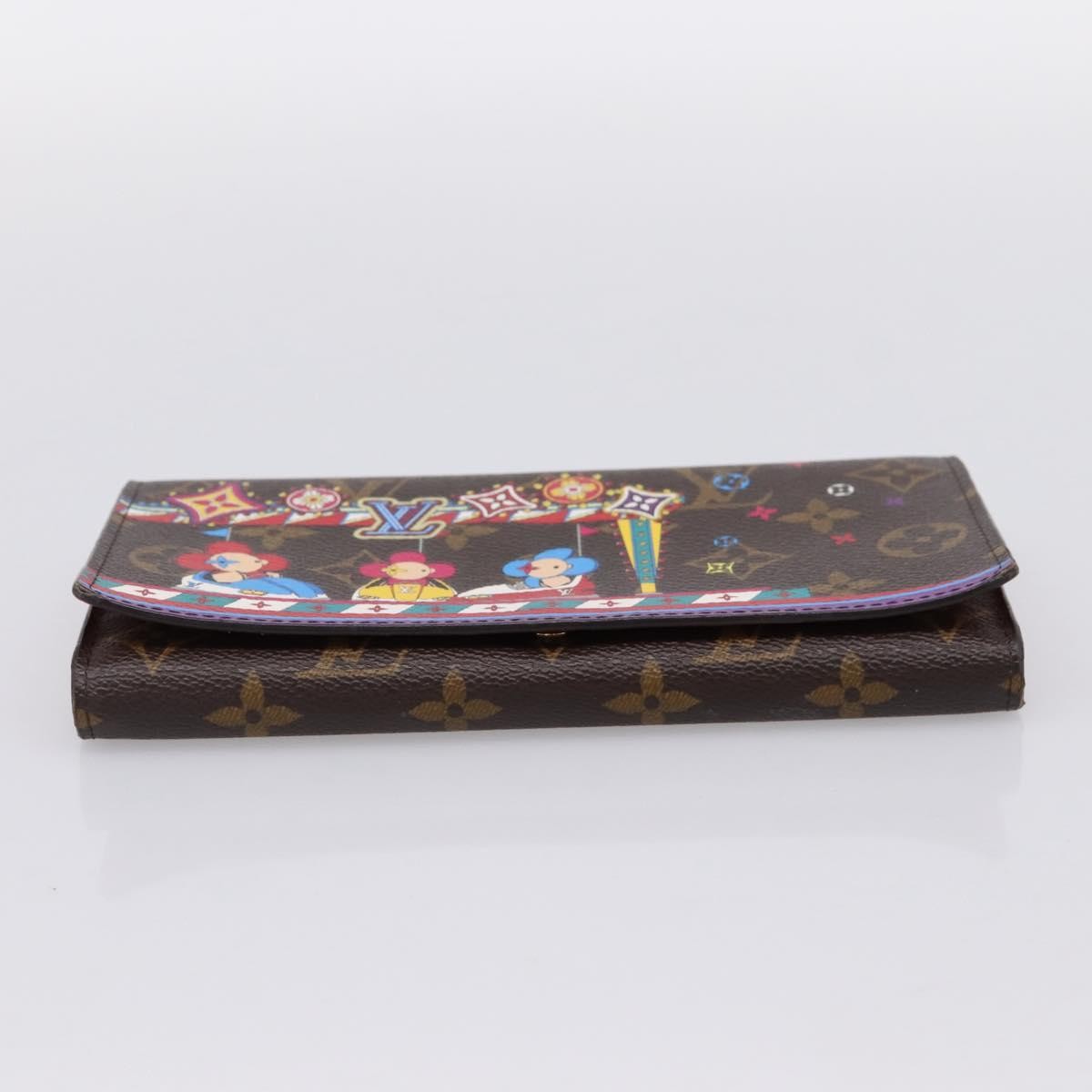 Louis Vuitton Sarah Wallet NM Limited Edition Vivienne Xmas Monogram Canvas, Brown, Canvas, Wallet